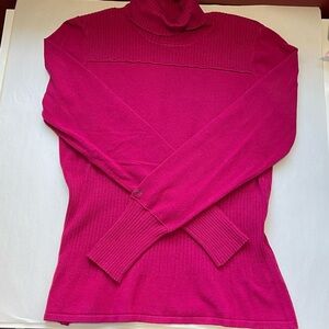 LOLË Women’s Magenta Turtleneck Sweater